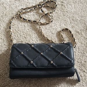 Black Purse with gold detail